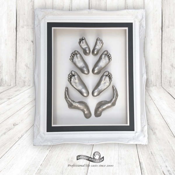 Babyprints family tree keepsake shown on the Leicester profile