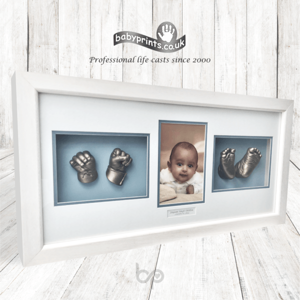 Example Babyprints keepsake shown on the Leicester profile