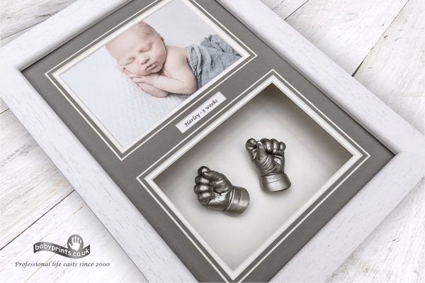 Framed Babyprints keepsake shown on the Southampton profile