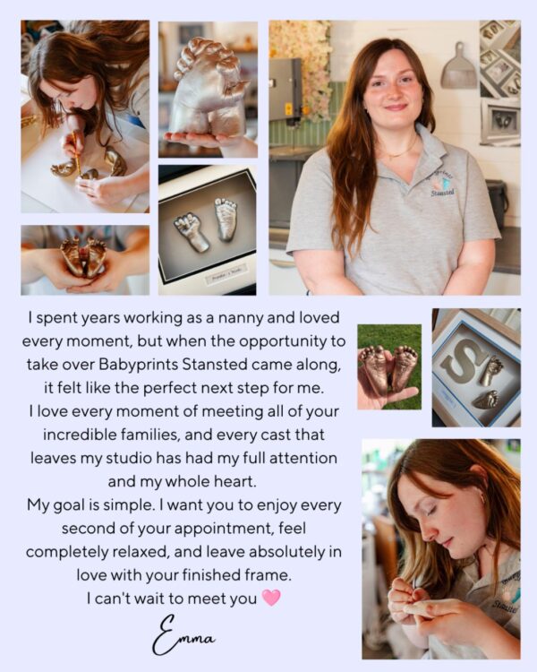 Babyprints specialist Emma South