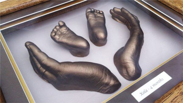 Framed Babyprints keepsake shown on the Thurrock profile